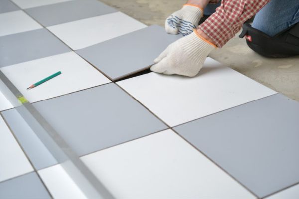 floor tiles work