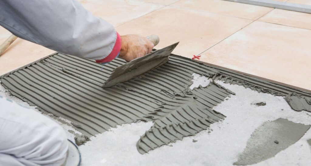 Tile installation
