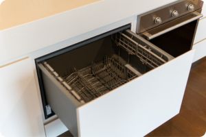 Dish-drawer dishwasher installation